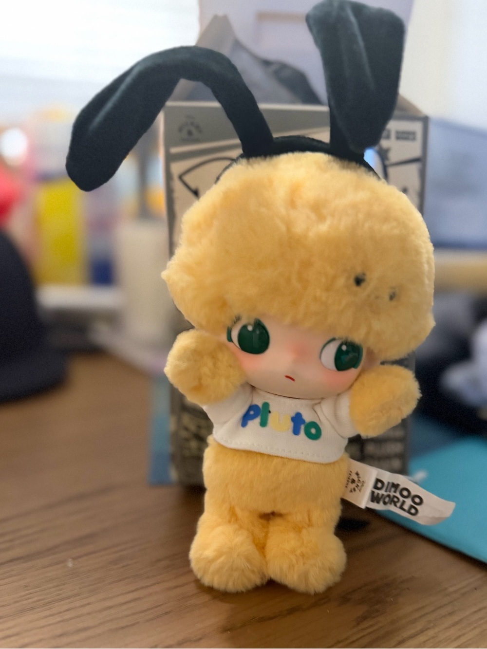 Yellow Plush Bunny Keychain - Kids Accessory